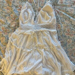 Forever 21 White Woven Dress